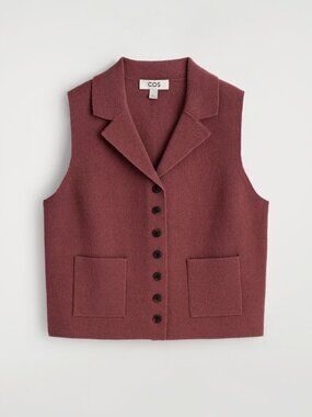 COS Bouclé-Knit Waistcoat